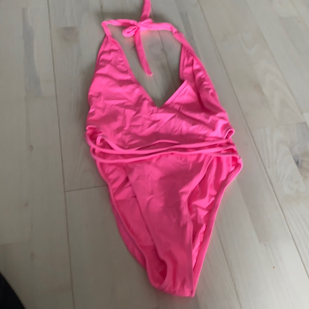 Nwt pink sexy full piece bathing suit